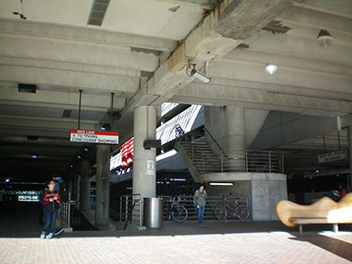 stairs down to subway